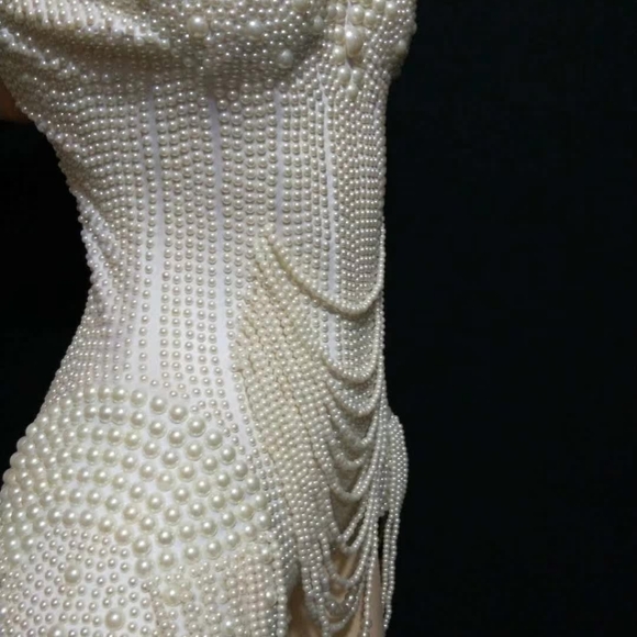 Pearl corset shorts romper - Picture 3 of 6